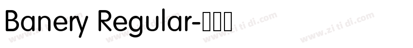 Banery Regular字体转换
